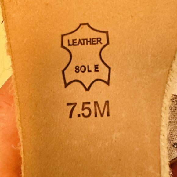 Tory Burch Sandals Womens 7.5 Beige Linen Espadrille Platform Wedge Tassel Shoes - Picture 10 of 11